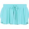 Girls 4 Pack Butterfly Shorts Lightweight Flowing Athletic Shorts with Elastic Waist Drawstring Sizes 4-16(Aqua)