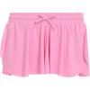 Girls 4 Pack Butterfly Shorts Lightweight Flowing Athletic Shorts with Elastic Waist Drawstring Sizes 4-16(Roseb)