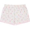 BTween Girls Pajama Set 4 Pack Short Sleeve Button-Down Sleepwear with Shorts, Soft Brushed ITY Fabric(Bud)