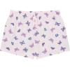 BTween Girls Pajama Set 4 Pack Short Sleeve Button-Down Sleepwear with Shorts, Soft Brushed ITY Fabric(Butfl)