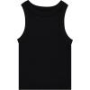 Girls 4 Pack Ribbed Tank Tops Sleeveless Cotton Blend Tees for Everyday Wear, Layering, or Summer Outfits (Sizes 4-14)(Laven)