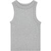 Girls 4 Pack Ribbed Tank Tops Sleeveless Cotton Blend Tees for Everyday Wear, Layering, or Summer Outfits (Sizes 4-14)(Laven)