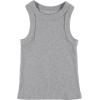 Girls 4 Pack Ribbed Tank Tops Sleeveless Cotton Blend Tees for Everyday Wear, Layering, or Summer Outfits (Sizes 4-14)(Lilac)