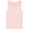 Girls 4 Pack Ribbed Tank Tops Sleeveless Cotton Blend Tees for Everyday Wear, Layering, or Summer Outfits (Sizes 4-14)(Rose)