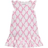BTween Girls Nightgowns 3 Pack Soft Ruffle Sleeve Sleep Shirts, Brushed ITY Fabric, Floral & Heart Prints(Daisy)
