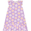 BTween Girls Nightgowns 3 Pack Soft Ruffle Sleeve Sleep Shirts, Brushed ITY Fabric, Floral & Heart Prints(Green)