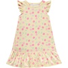 BTween Girls Nightgowns 3 Pack Soft Ruffle Sleeve Sleep Shirts, Brushed ITY Fabric, Floral & Heart Prints(Purpl)