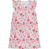 BTween Girls Nightgowns 3 Pack Soft Ruffle Sleeve Sleep Shirts, Brushed ITY Fabric, Floral & Heart Prints(Purpl)