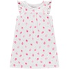BTween Girls Nightgowns 3 Pack Soft Ruffle Sleeve Sleep Shirts, Brushed ITY Fabric, Floral & Heart Prints(Yello)