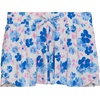 Girls 4 Pack Butterfly Shorts Lightweight Flowing Athletic Shorts with Elastic Waist Drawstring Sizes 4-16(Blue2)