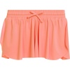 Girls 4 Pack Butterfly Shorts Lightweight Flowing Athletic Shorts with Elastic Waist Drawstring Sizes 4-16(Icew)