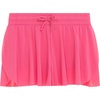 Girls 4 Pack Butterfly Shorts Lightweight Flowing Athletic Shorts with Elastic Waist Drawstring Sizes 4-16(Lilac)