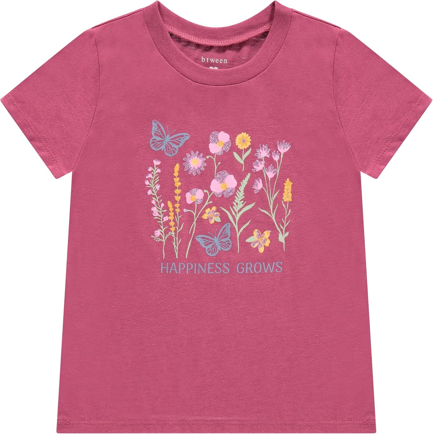 image:imageBTween Girls 4 Piece Tops Fashionable Short Sleeve TShirt Casual Daily Shirt for Kids Assorted ColorsJetst