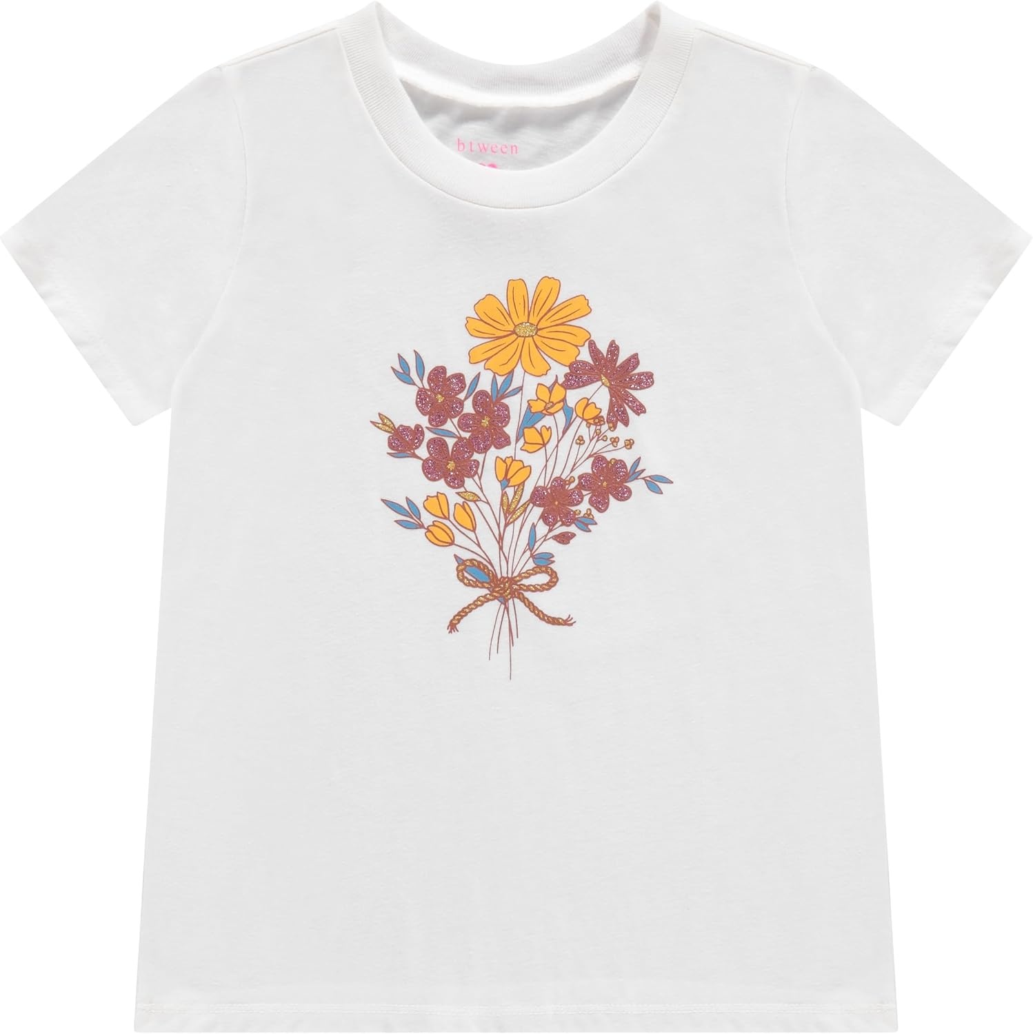 image:imageBTween Girls 4 Piece Tops Fashionable Short Sleeve TShirt Casual Daily Shirt for Kids Assorted ColorsJetst